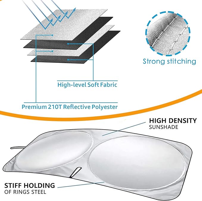 🔥Car Windshield Sun Shade Cover