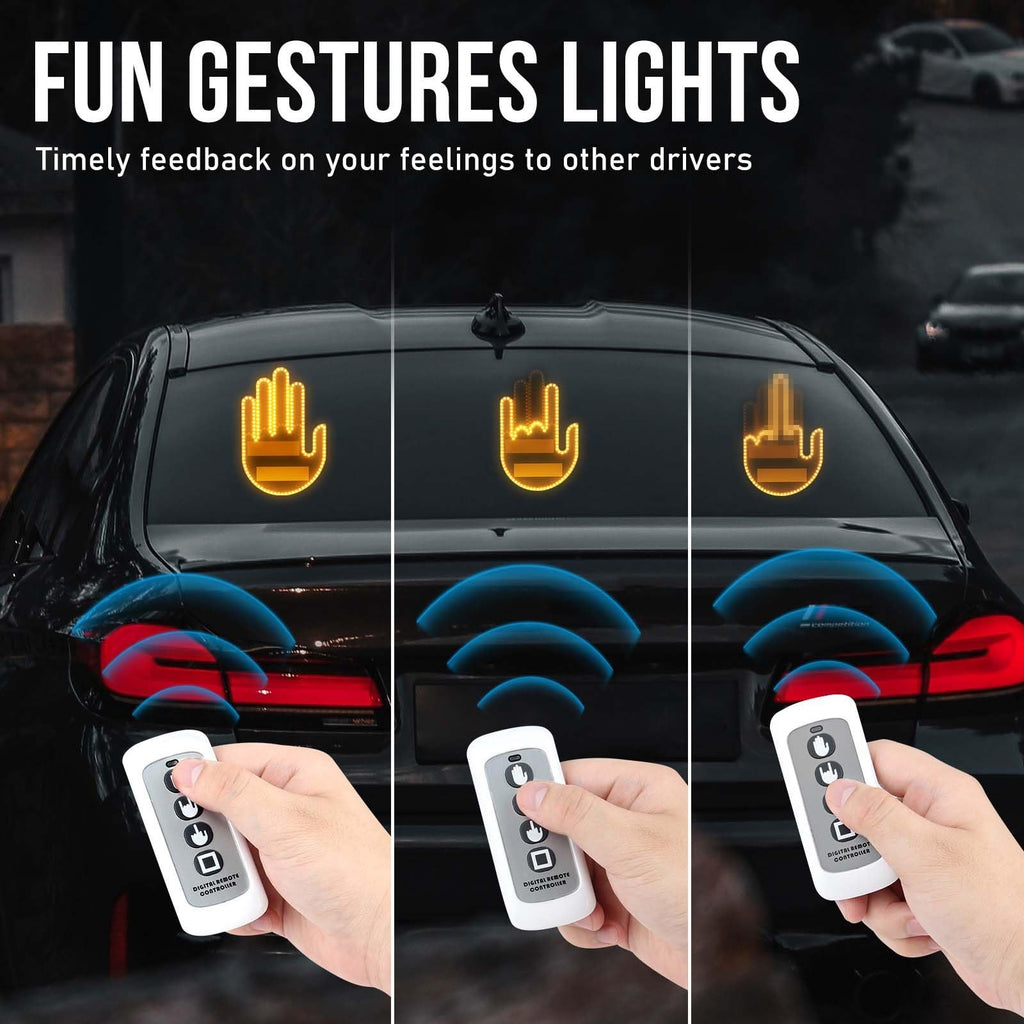 Finger Car Light with Remote